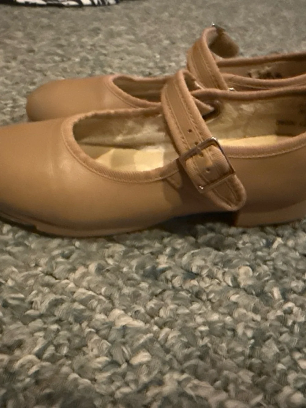 Girls Tan Tap Shoes size 12